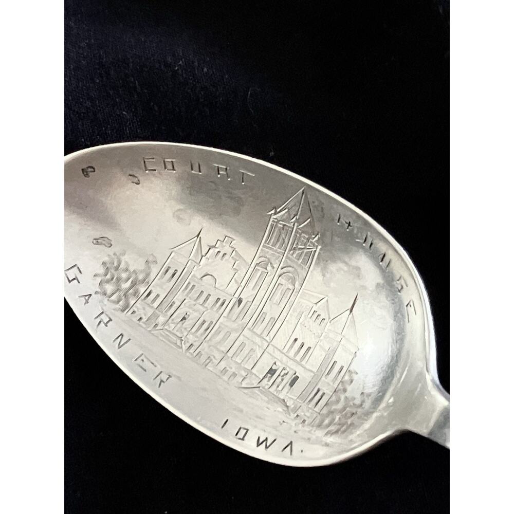 Sterling Silver Teaspoons Mixed Lot Of 3 Souvenir, Norway, Monogram 48 Grams - Picture 8 of 10